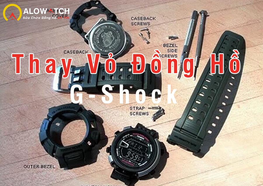 Quy trình thay vỏ đồng hồ Casio G-Shock tại trung tâm chuyên nghiệp