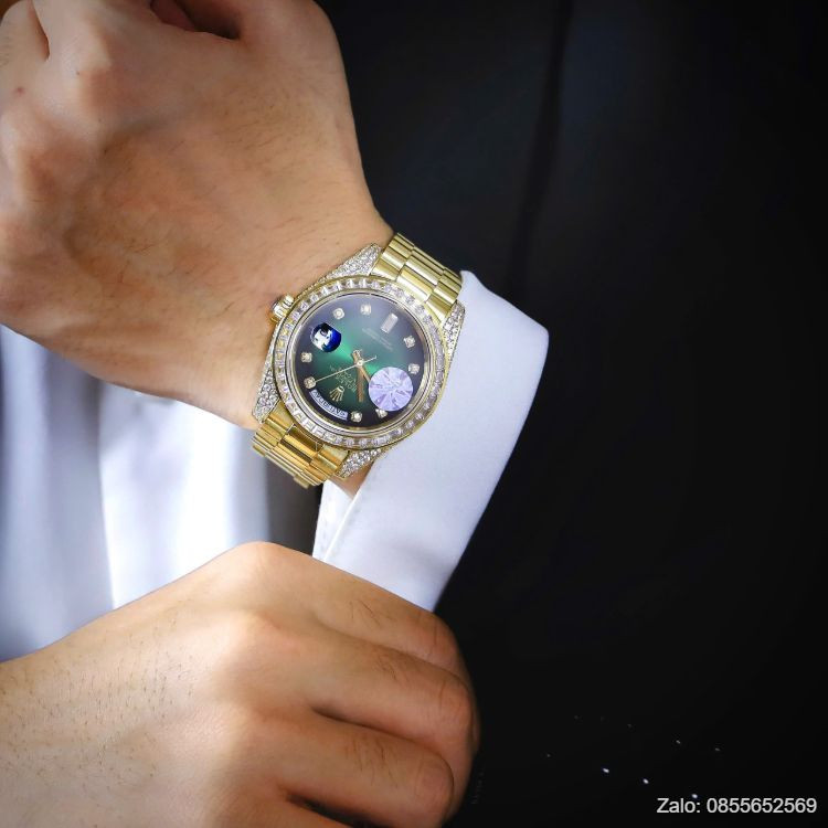 Mẫu đồng hồ nam Rolex Day Date gold sang trọng, đại diện cho đẳng cấp trong thế giới đồng hồ Rolex