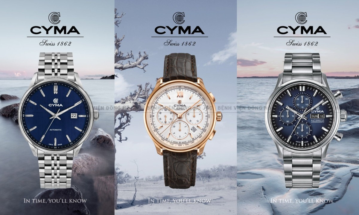 Sự đa dạng trong thiết kế của đồng hồ Cyma Thụy Sĩ
