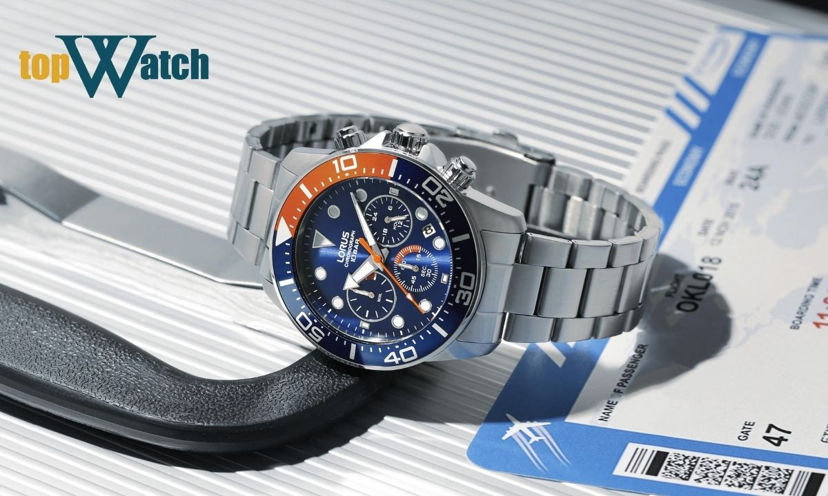 Mẫu đồng hồ Lorus Sport RT345JX9 Chronograph nam với thiết kế thể thao mạnh mẽ