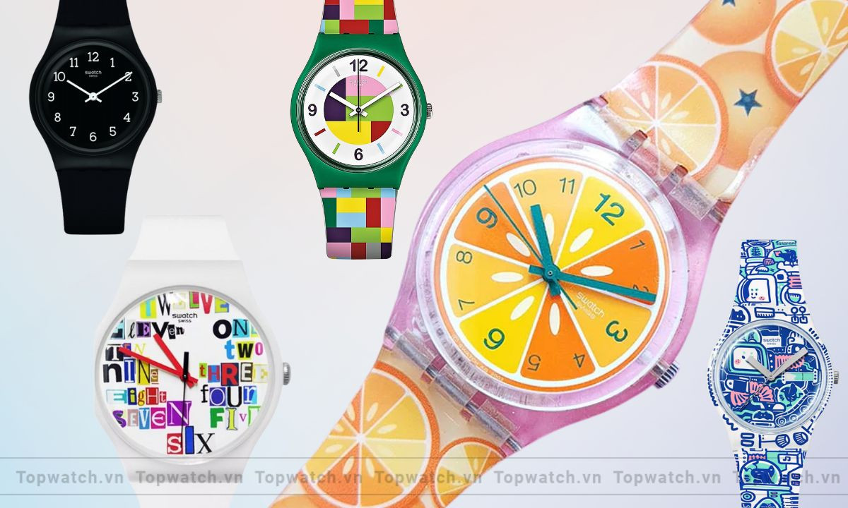 Thiết kế đồng hồ Swatch Originals đầy màu sắc, ảnh hưởng đến giá đồng hồ Swatch