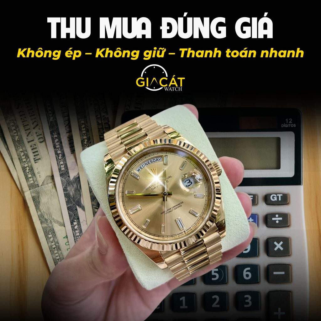 Gia Cát Watch cam kết thu mua đồng hồ cũ tại Đà Nẵng đúng giá trị