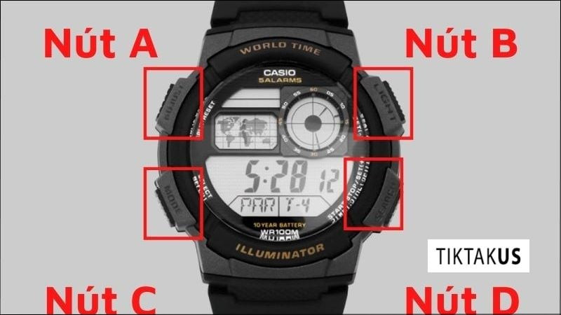 Hiểu rõ các nút bấm cơ bản trên đồng hồ sport watch điện tử