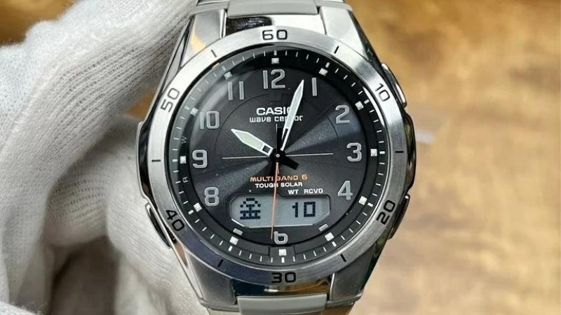Đồng hồ Casio Wave Ceptor hiển thị tính năng thu sóng radio Multiband 6