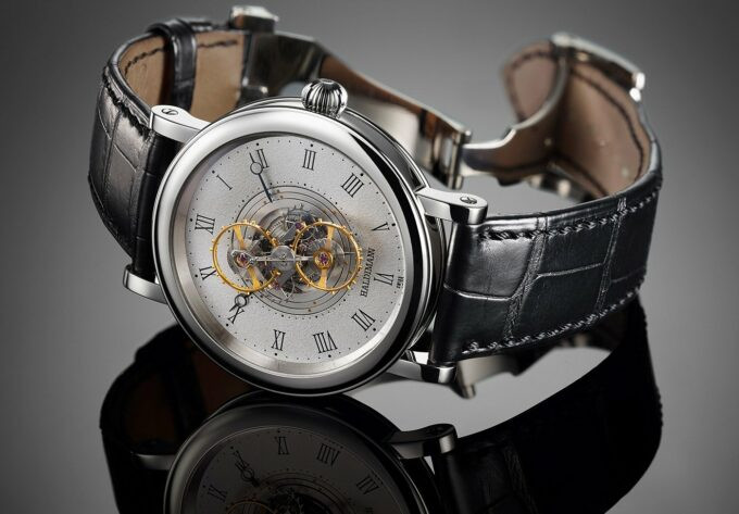 Tìm hiểu về đồng hồ cơ: Đồng hồ Haldimann H2 Flying Resonance với cơ chế Tourbillon kép