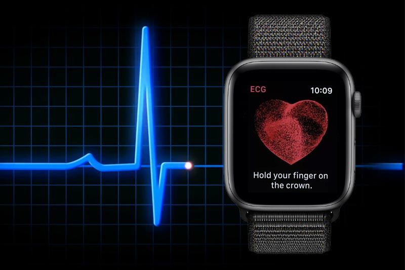 Tính năng đo nhịp tim thông minh trên Apple Watch Series 4 40mm GPS, giúp theo dõi sức khỏe và ảnh hưởng đến giá đồng hồ Apple Watch Series 4 cũ.