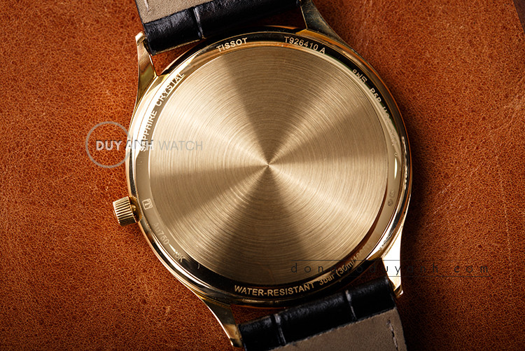 Đồng hồ Tissot sở hữu bộ vỏ vàng 18K nguyên khối, thể hiện đẳng cấp khi tìm mua đồng hồ Tissot vàng 18k