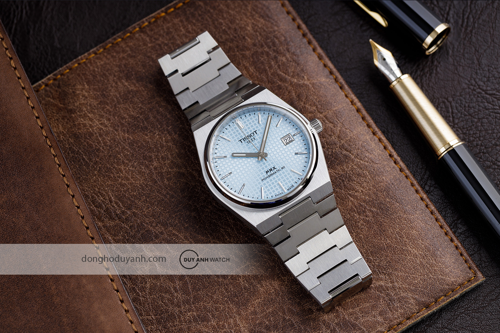 Mẫu đồng hồ nam Tissot PRX Powermatic 80 T137.407.11.351.00 màu xanh
