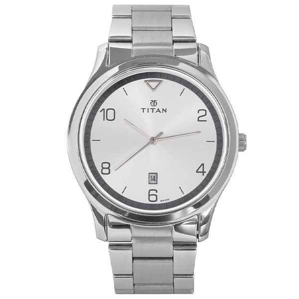 Đồng hồ Titan 1770SM01 nam với mặt tròn truyền thống