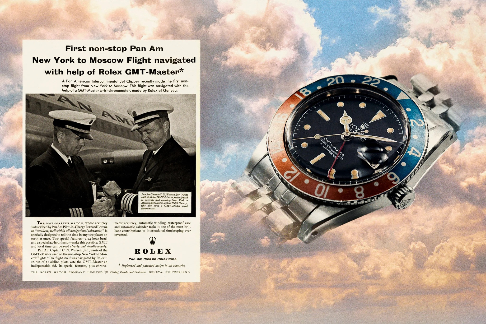Đồng hồ Rolex GMT-Master cho phi công