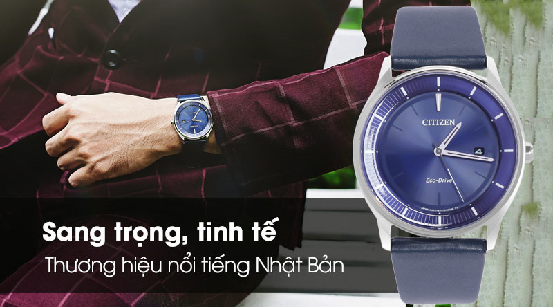 Mẫu đồng hồ Citizen nam dây da AW1212-10A mang đến hình ảnh sang trọng và tinh tế