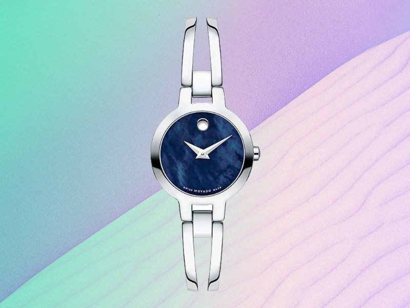 Đồng hồ Movado nữ 24mm kiểu lắc tay tinh xảo, mặt kính Sapphire, mẫu đồng hồ nữ tốt giá rẻ cho phong cách quý phái.