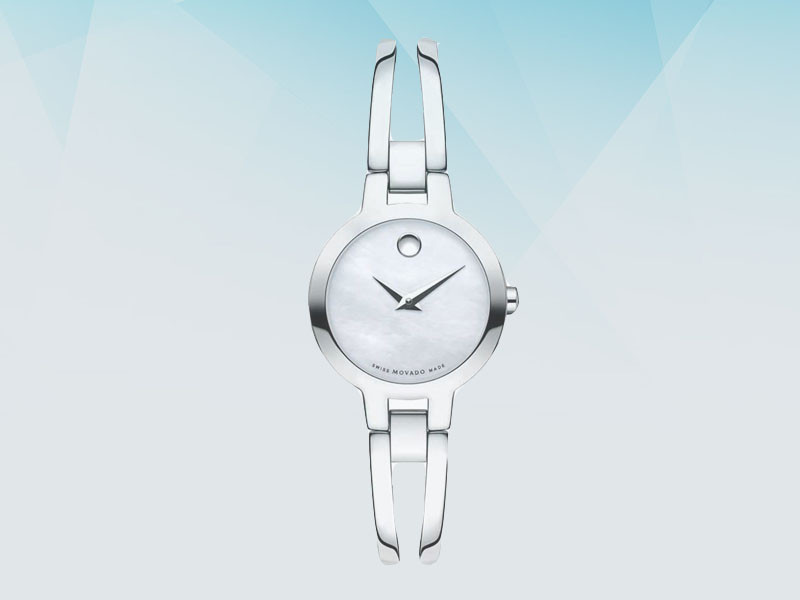 Đồng hồ Movado nữ 24mm tối giản mặt Sapphire, thiết kế sang trọng, là lựa chọn đồng hồ nữ tốt giá rẻ dành cho quý cô hiện đại.