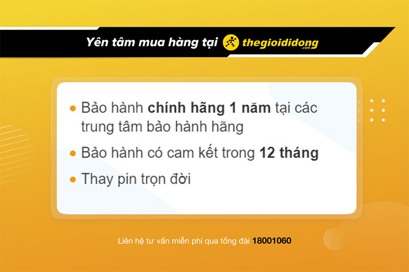 Chính sách bảo hành đồng hồ nữ tốt giá rẻ tại các cửa hàng uy tín như Thegioididong.