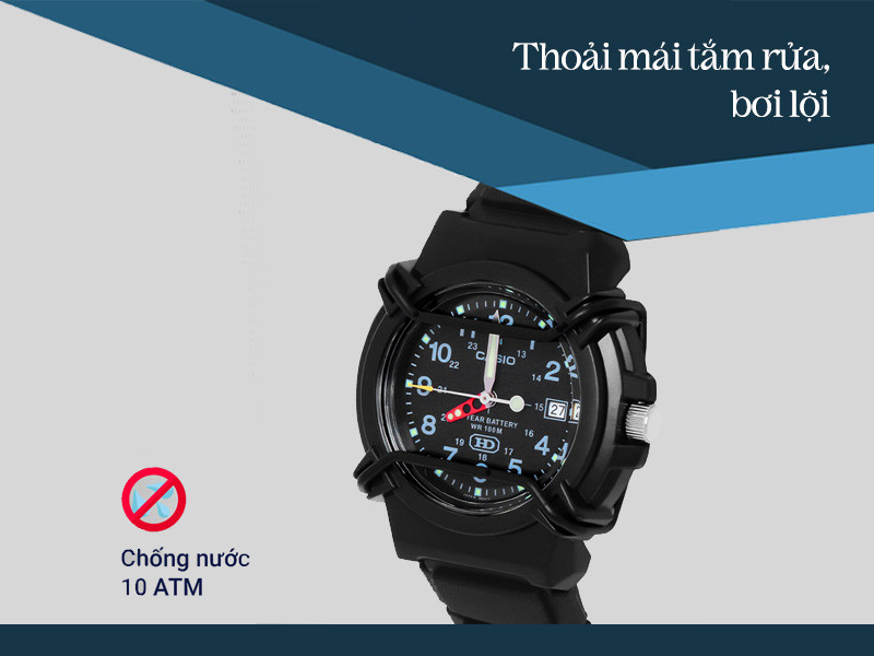 Đồng hồ Casio nam HDA-600B-1BVDF, thiết kế độc đáo và khả năng chống nước vượt trội