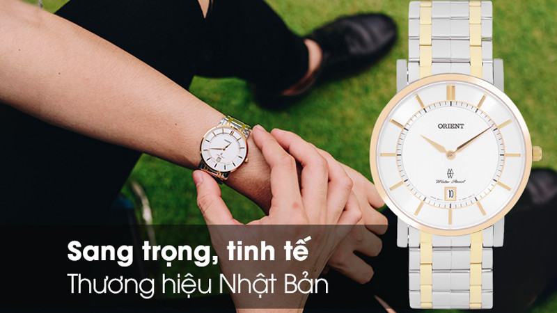 Đồng hồ Orient 37.9 mm Nam FGW01003W0 với thiết kế sang trọng, tinh tế và sự kết hợp màu sắc hài hòa