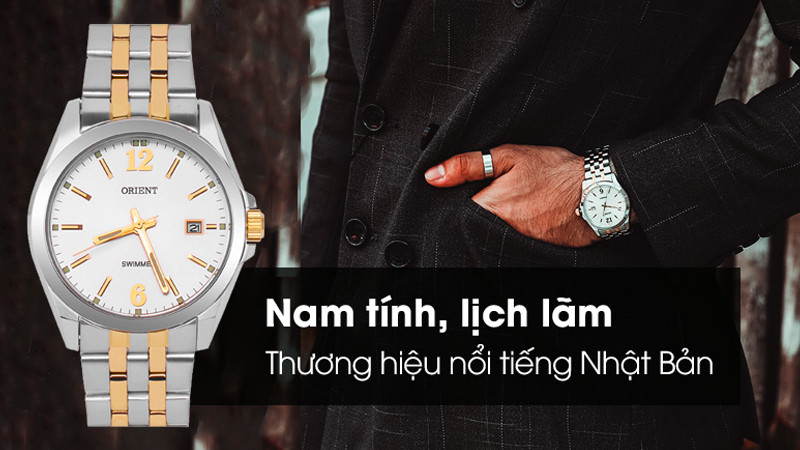 Đồng hồ Orient 37.8 mm Nam SUND6002W0 với thiết kế hiện đại, tinh tế và khả năng chống nước vượt trội