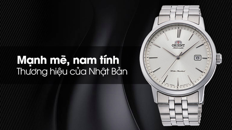 Đồng hồ Orient 41.6 mm Nam RA-AC0F02S10B với kiểu dáng hiện đại, nam tính và dây kim loại bền bỉ