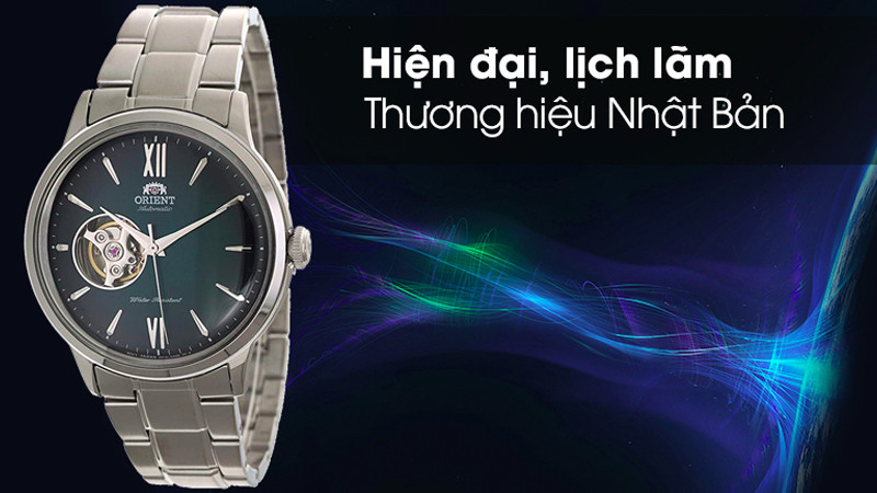 Đồng hồ Orient 40.5 mm Nam RA-AG0026E10B thuộc dòng Bambino với kiểu dáng hiện đại, lịch lãm và dây kim loại sang trọng