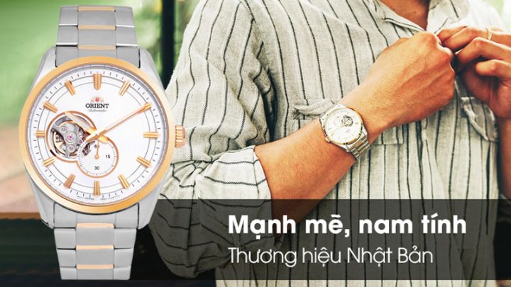 Đồng hồ Orient 40.5 mm Nam RA-AR0001S10B với thiết kế nam tính, mạnh mẽ, dây kim loại chắc chắn