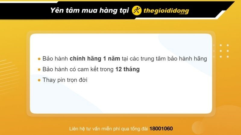 Chính sách bảo hành đồng hồ tại Thế Giới Di Động cho mẫu đồng hồ hot nhất hiện nay