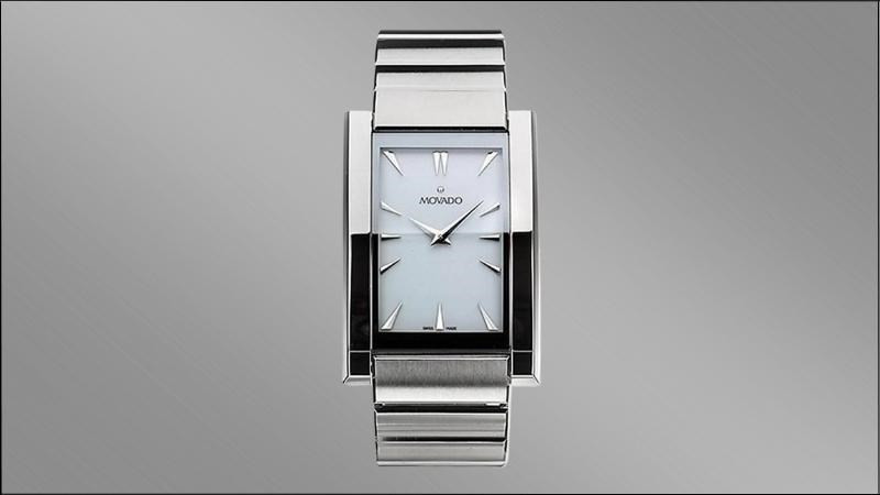 Đồng hồ mặt vuông Thụy Sĩ Movado nam 0605560 với bộ máy Seiko VJ32 êm ái