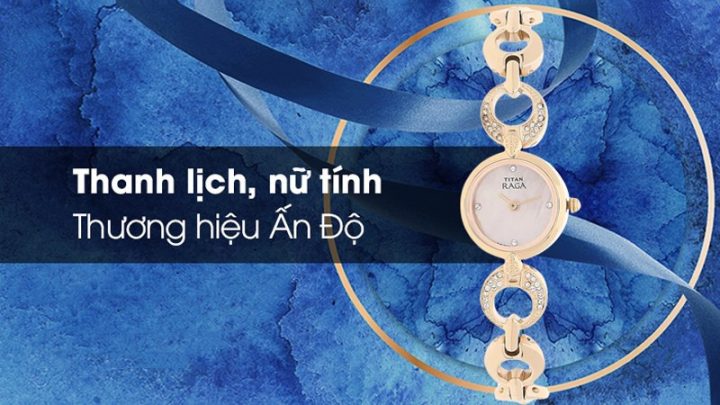 Đồng hồ Titan 24mm nữ 2444WM02 thiết kế sang trọng