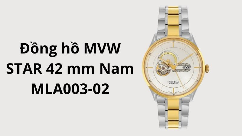 Thiết kế quý phái, sang trọng của đồng hồ MVW MLA003-02 với dây kim loại