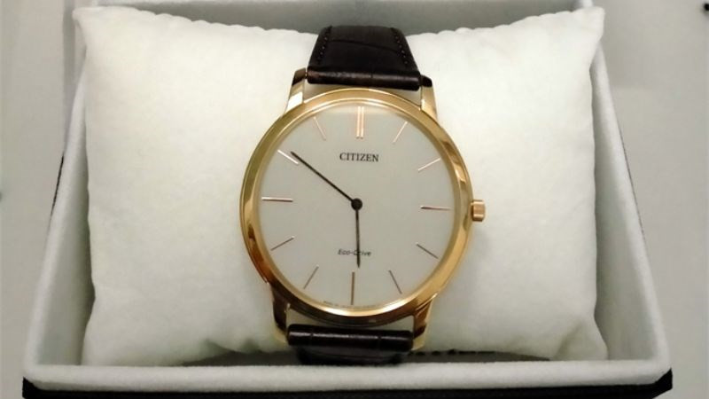 Đồng hồ CITIZEN 39mm Nam AR1113-12A mặt tròn mỏng, tổng thể cực kỳ mỏng nhẹ