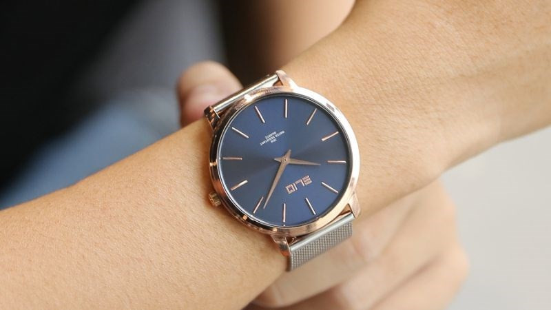 Đồng hồ ELIO 41mm Nam ES045-02 mặt tròn mỏng màu bạc, phù hợp đa dạng phong cách