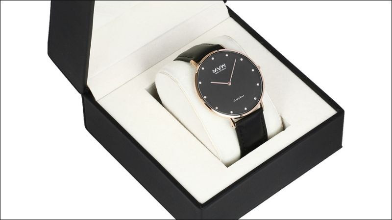 Đồng hồ MVW 42mm Nam ML053-01 màu đen với thiết kế tối giản, nổi bật nét thanh lịch