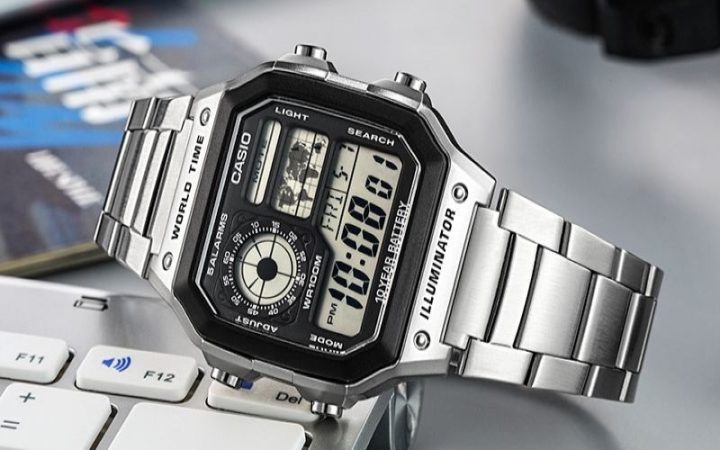 Đồng hồ Casio AE-1200WHD-1AVDF với mặt vuông mạnh mẽ, lựa chọn lý tưởng trong tầm giá 2 triệu