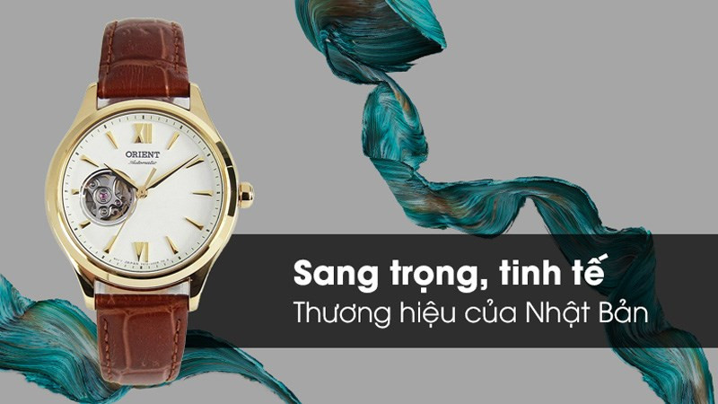 Đồng hồ có thiết kế trẻ trung, thanh lịch, là mẫu đồng hồ cơ lộ máy cho nữ được nhiều người yêu thích