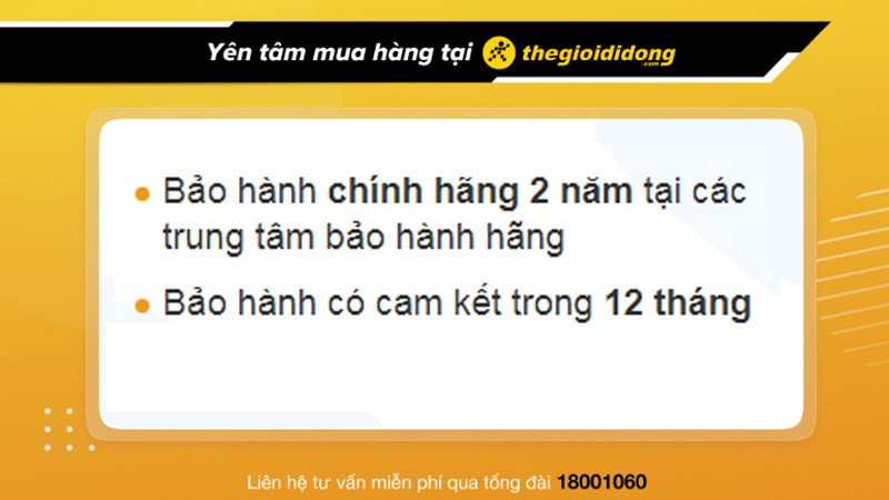 Chính sách bảo hành hấp dẫn khi mua đồng hồ cơ lộ máy cho nữ tại Thế Giới Di Động