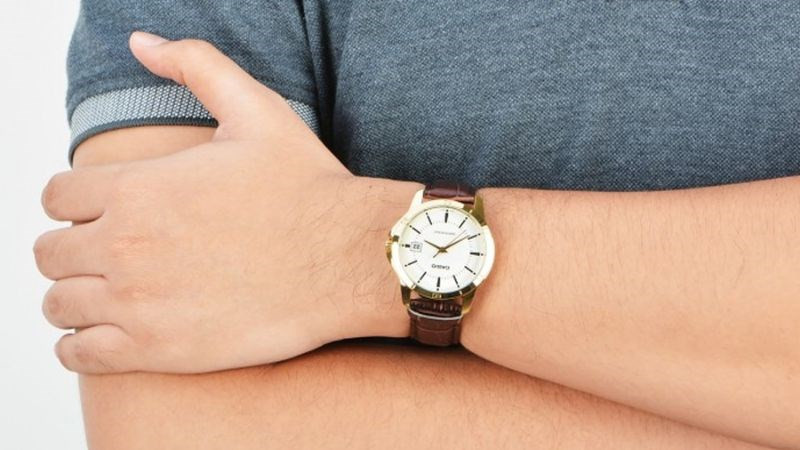 Đồng hồ 2 kim không số Casio nam MTP-V004GL-7AUDF với thiết kế lịch lãm