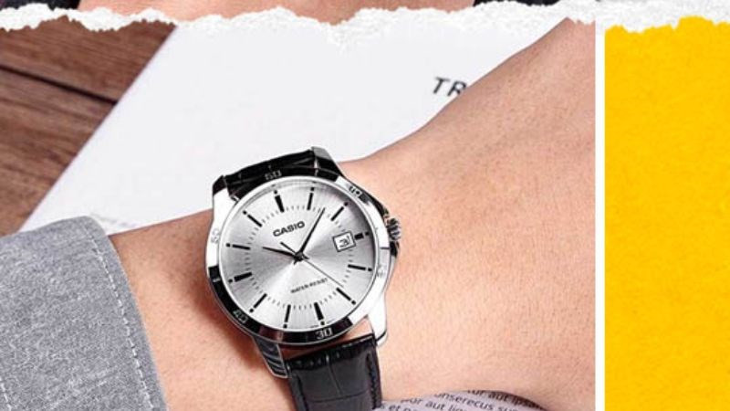 Đồng hồ 2 kim không số Casio MTP-V004L-7AUDF nam với chất liệu bền bỉ
