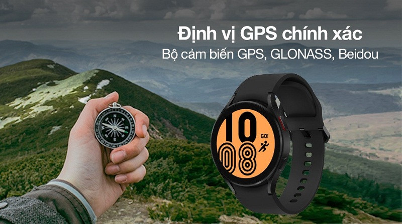 Đồng hồ thông minh Samsung Galaxy Watch4 LTE với khả năng định vị GPS chuẩn xác, hỗ trợ eSIM nghe gọi và chống nước 5ATM