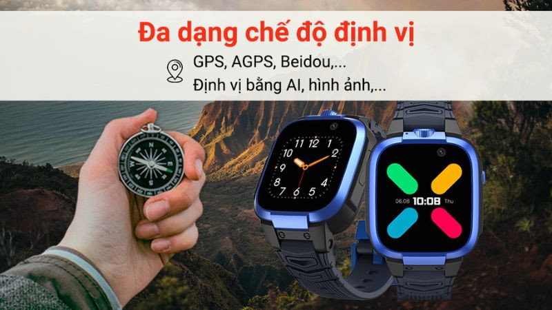 Kidcare S88 4G với đa dạng chế độ định vị