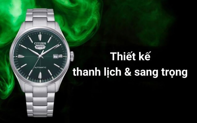 Đồng hồ CITIZEN C7 nam với mặt xanh ngọc bích, thiết kế thanh lịch và sang trọng