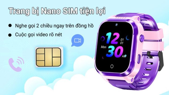 MyKid 4G V2 trang bị Nano SIM tiện lợi