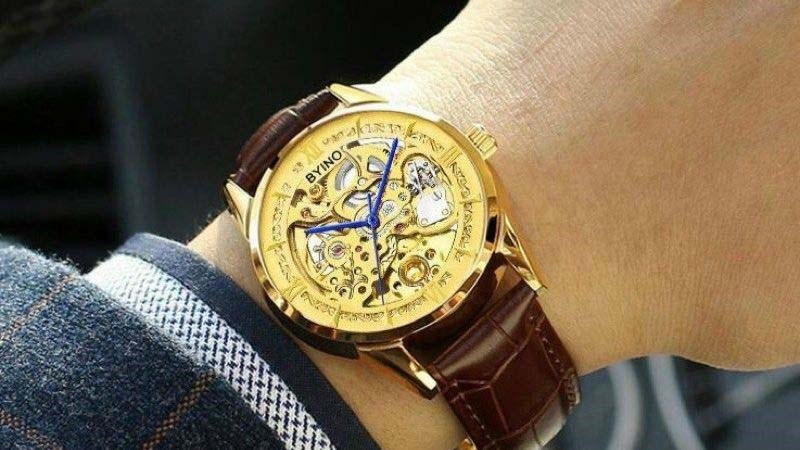 Đồng hồ cơ Byino Automatic đơn giản mà tinh tế, mức giá dưới 2 triệu