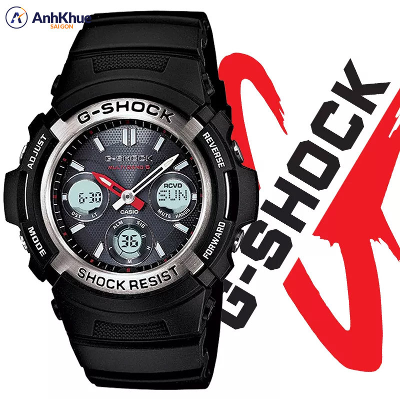 Phiên bản đồng hồ G-Shock Tough Solar AWGM100-1ACR, nhẹ hơn và dễ đọc hơn dưới ánh sáng ban ngày