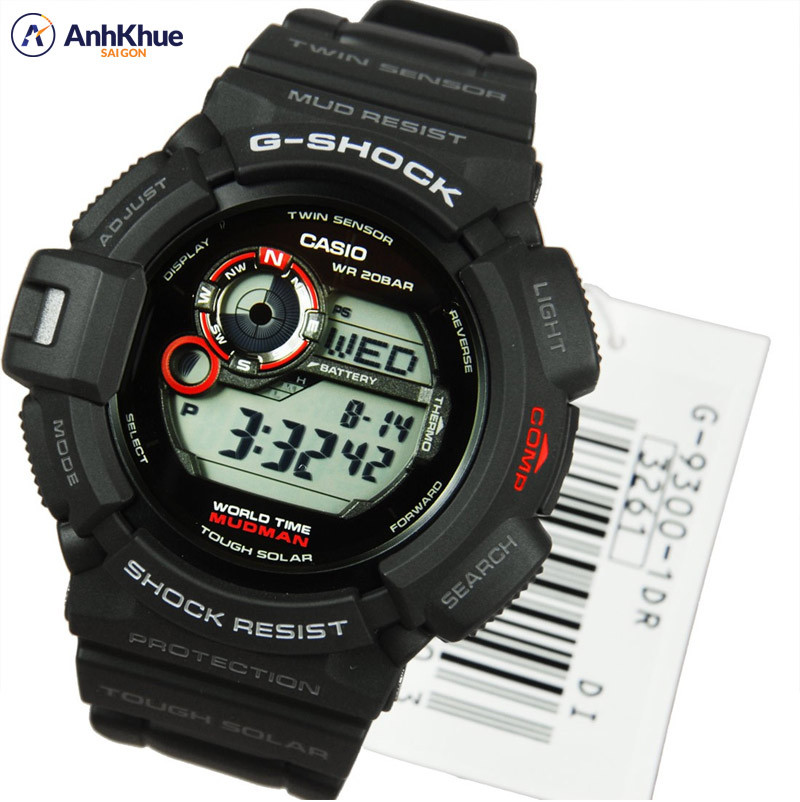 Mẫu đồng hồ G-Shock Tough Solar G9300-1 Mudman với khả năng chống bùn vượt trội