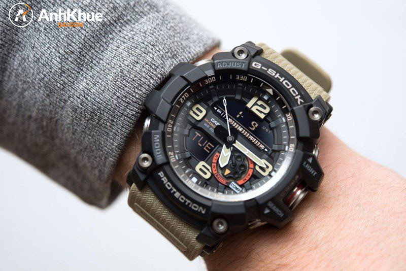 Mẫu đồng hồ G-Shock Tough Solar GG-1000-1A5CR Mudmaster với thiết kế vỏ hầm hố và cảm biến kép