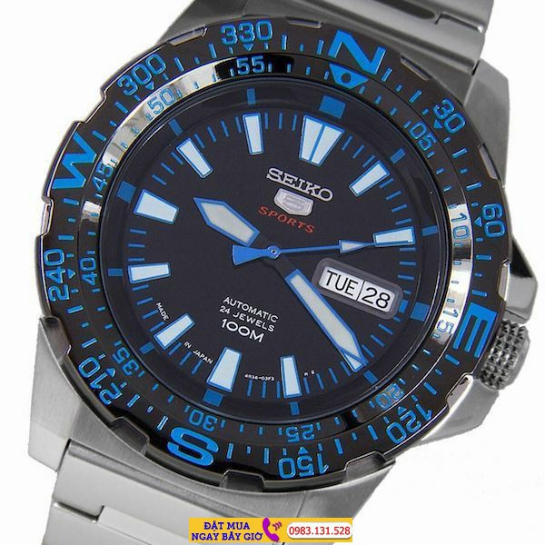 Đồng hồ xách tay Nhật cũ Seiko 5 Sports Automatic SRP543 thể thao