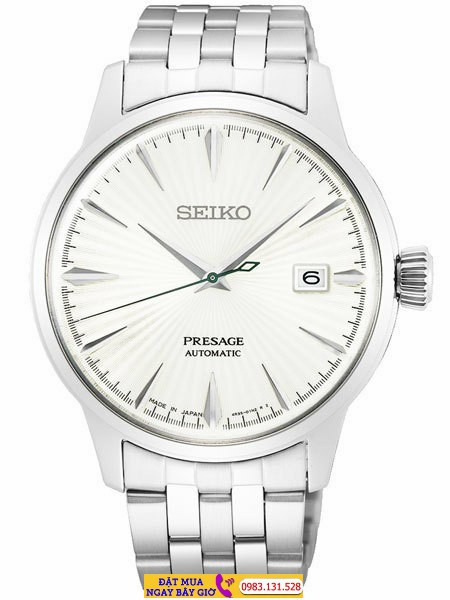 Đồng hồ Seiko Presage SRPG23J1 màu bạc, lựa chọn đồng hồ xách tay Nhật cũ thanh lịch