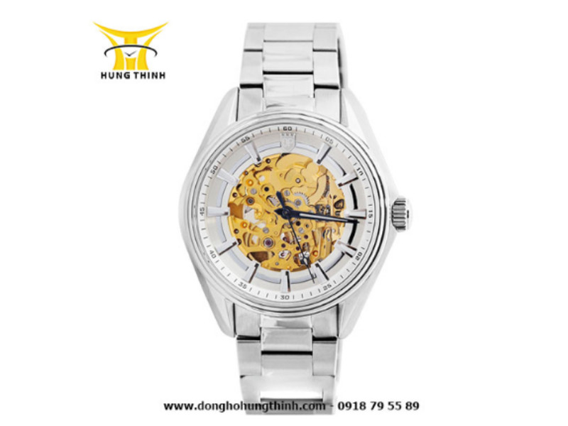 Mẫu đồng hồ Olym Pianus Automatic với thiết kế lộ máy sang trọng và mức giá phải chăng
