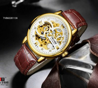 Đồng hồ cơ nam Automatic với thiết kế lộ máy, lên cót tay thủ công