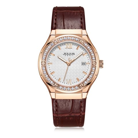 Đồng hồ nữ dây da trắng Julius JA-1395: Biểu tượng của sự thanh lịch và phong cách