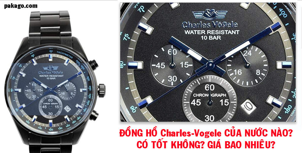 Đồng hồ Charles Vögele cổ điển, biểu tượng của thương hiệu Thụy Sĩ